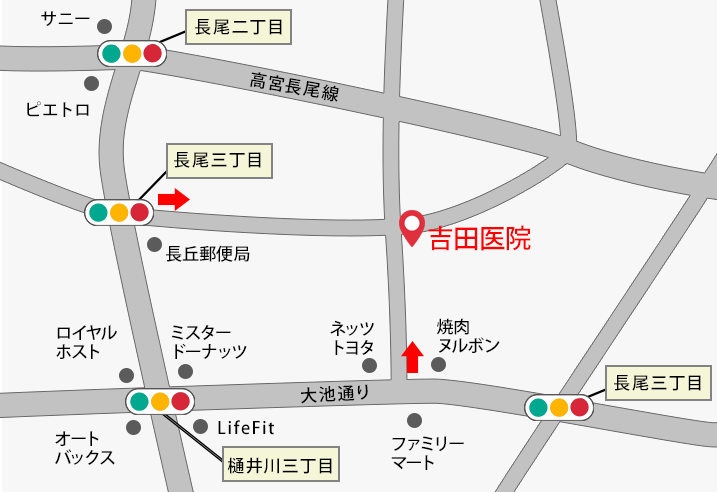 吉田医院 周辺地図